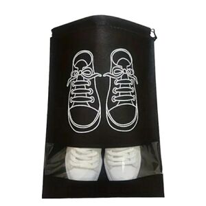NEW 5-Pc Black Shoe Travel Storage Bags